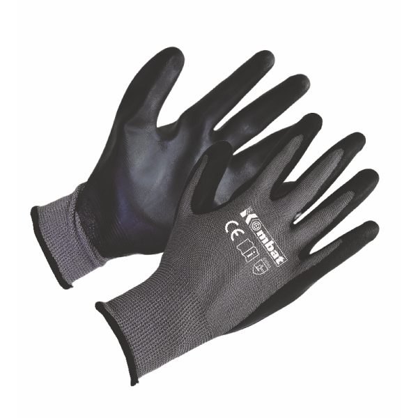 Nitrile Foam Grip Gloves 6 Pair/Pk size 9 (L)