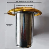Aluminium Flower Container/Vase With Custom Colour Lid - Image 2