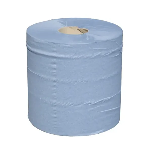 Continuous Feed Blue Tissue Cleaning Roll