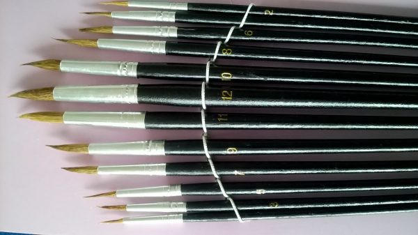 Set Of Artist Paint Brushes 12/pack