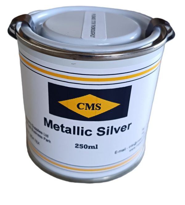C.M.S Silver Enamel Sign Writing Paint 250ML