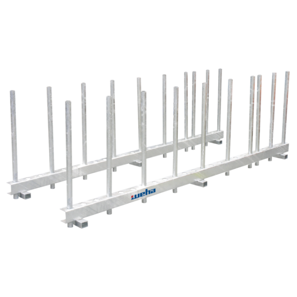 WEHA Relico Slab Rack 2400mm Rail, 20 x 750mm Posts